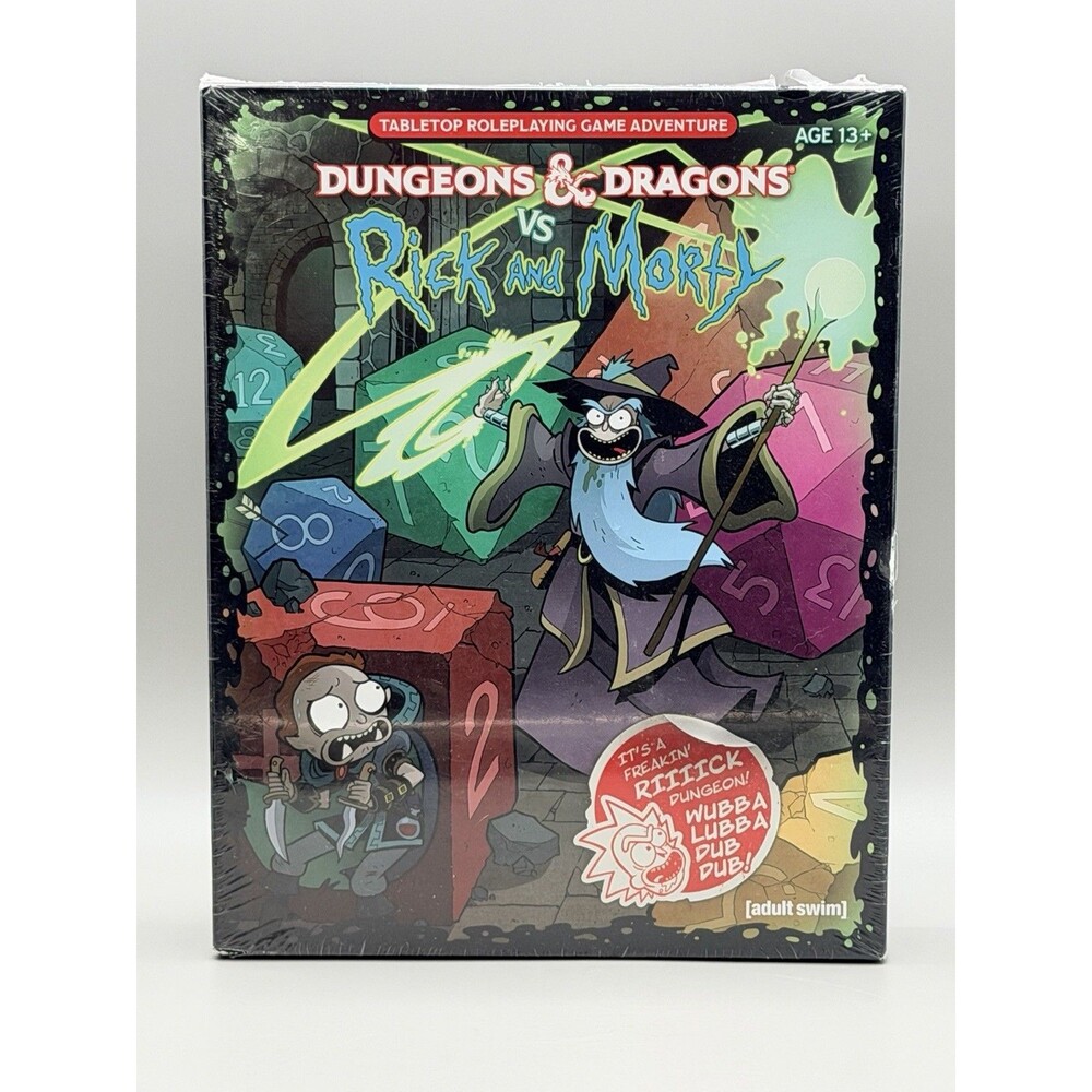 Dungeons & Dragons Vs Rick And Morty Tabletop Roleplaying Game NEW SEALED